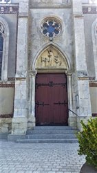 Le porche de l\'église Saint-Hermès - Rouville